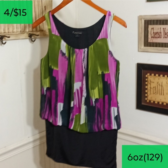 twenty one wide waisted tank top style blouse - Picture 1 of 6